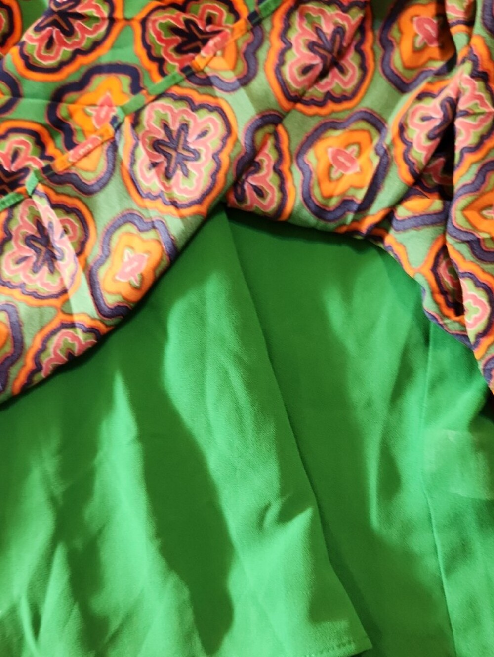 DR2 Multicolor Geometric Ruffle Dress - Picture 2 of 4